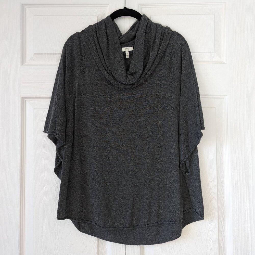 JOIE Grey Wool-Cashmere Blend Cowl Neck Sweater